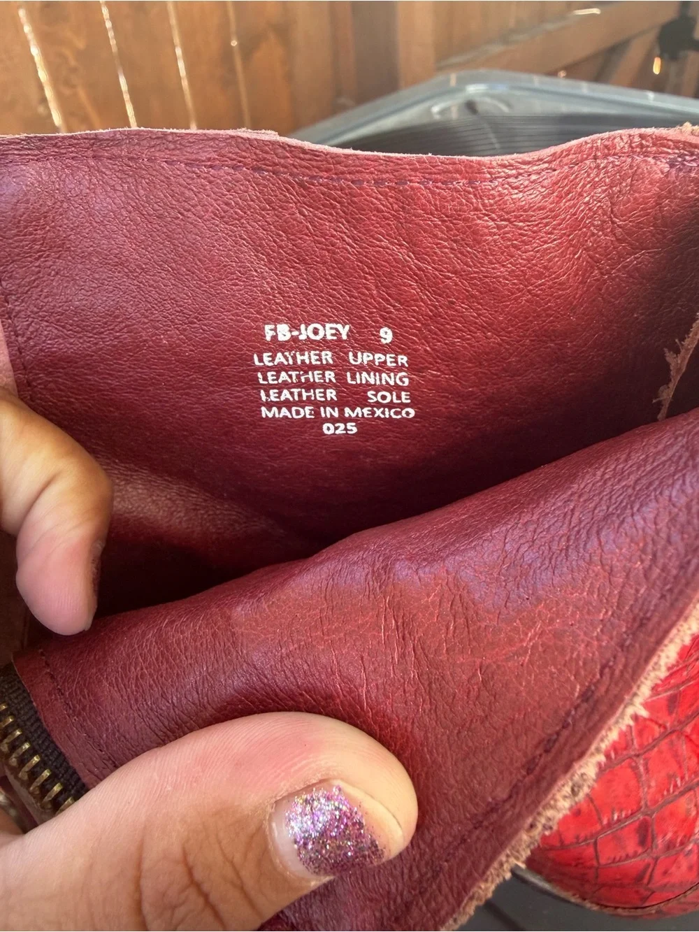 freebird croc embossed